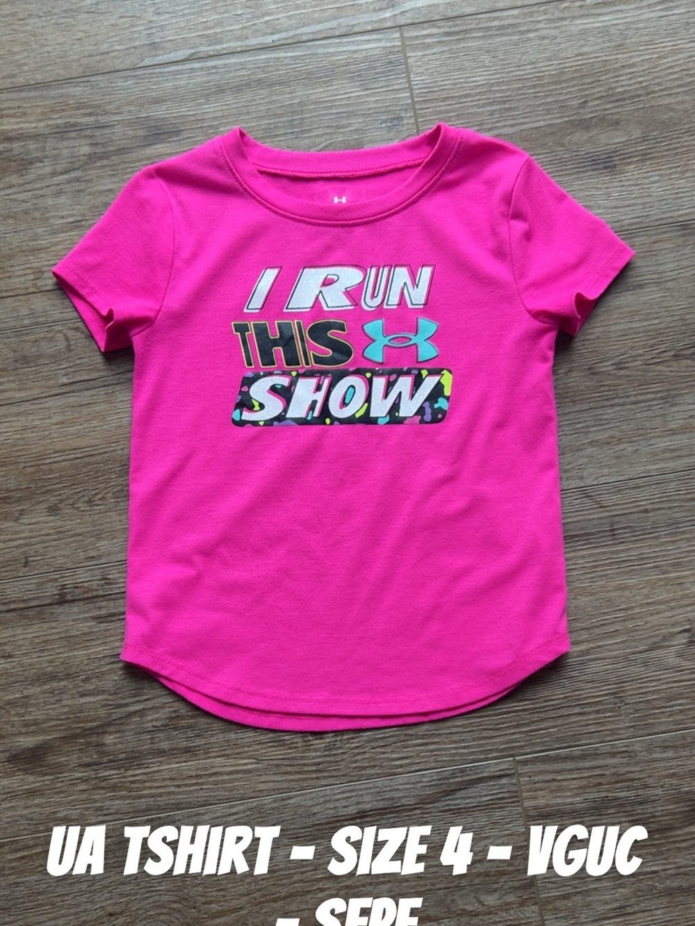 Under Armour Hot Pink Girls' Short Sleeve Graphic Tee